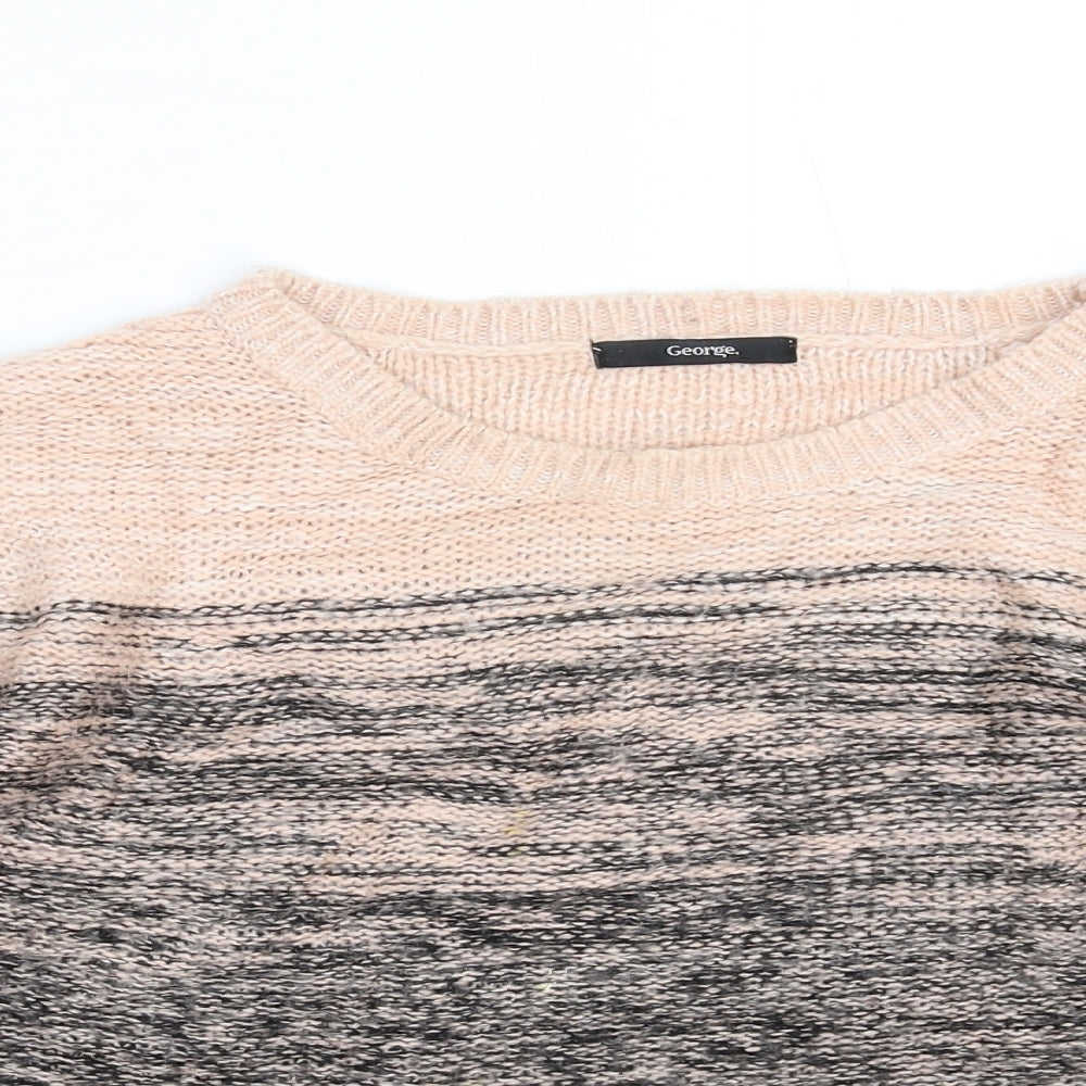 George Womens Multicoloured  Knit Pullover Jumper Size 12