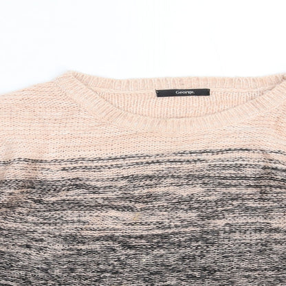 George Womens Multicoloured  Knit Pullover Jumper Size 12