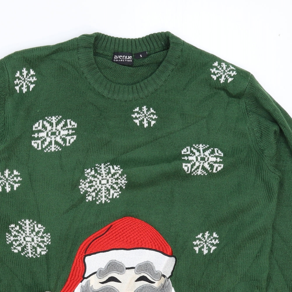 Avenue Mens Multicoloured  Knit Pullover Jumper Size S  - Christmas