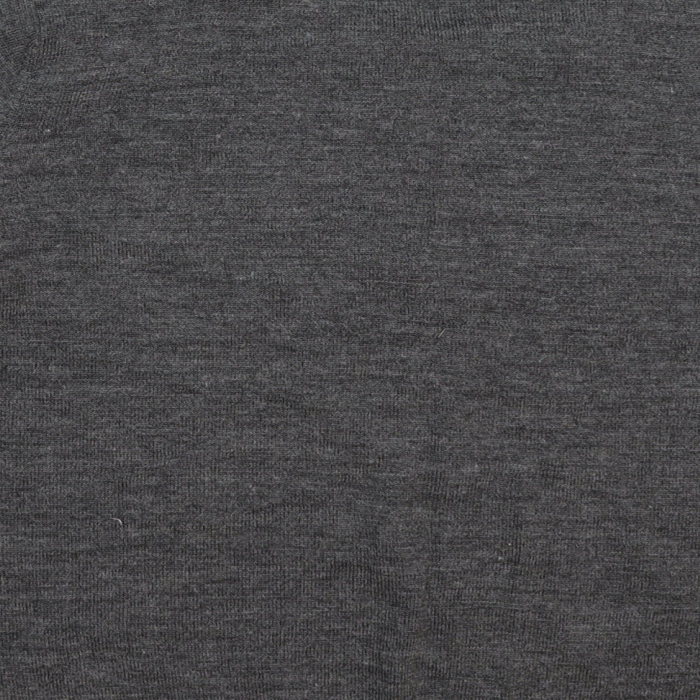 AMARANTO Womens Grey  Knit Cardigan Jumper Size L