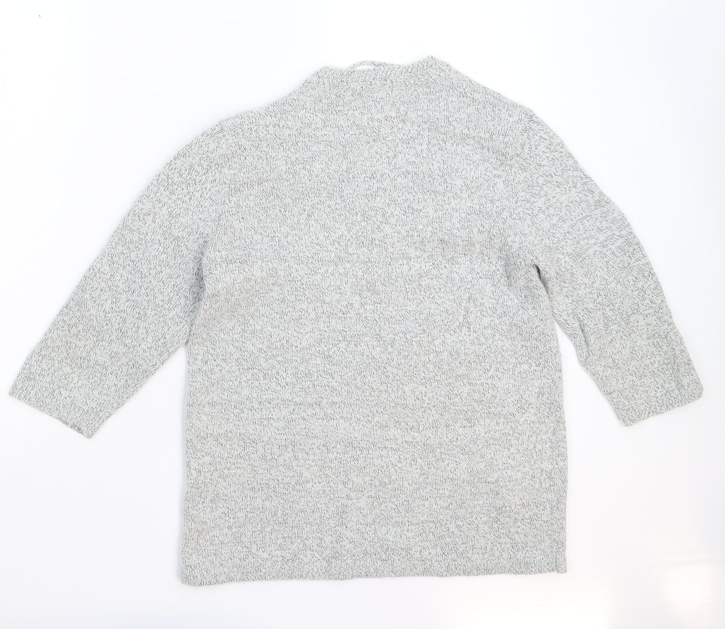 Damart Womens Grey  Knit Pullover Jumper Size 12