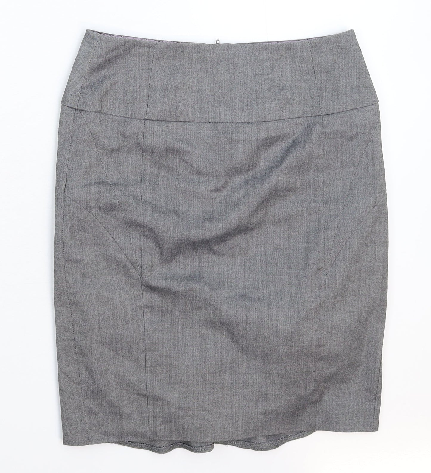 New Look Womens Grey   Straight & Pencil Skirt Size 8