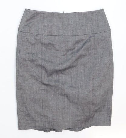 New Look Womens Grey   Straight & Pencil Skirt Size 8