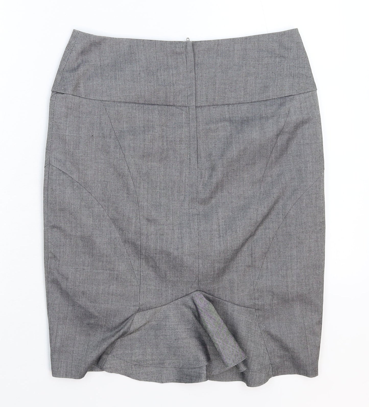 New Look Womens Grey   Straight & Pencil Skirt Size 8