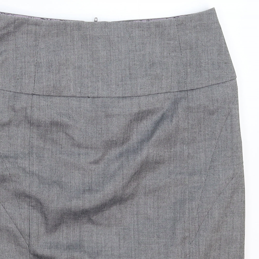 New Look Womens Grey   Straight & Pencil Skirt Size 8