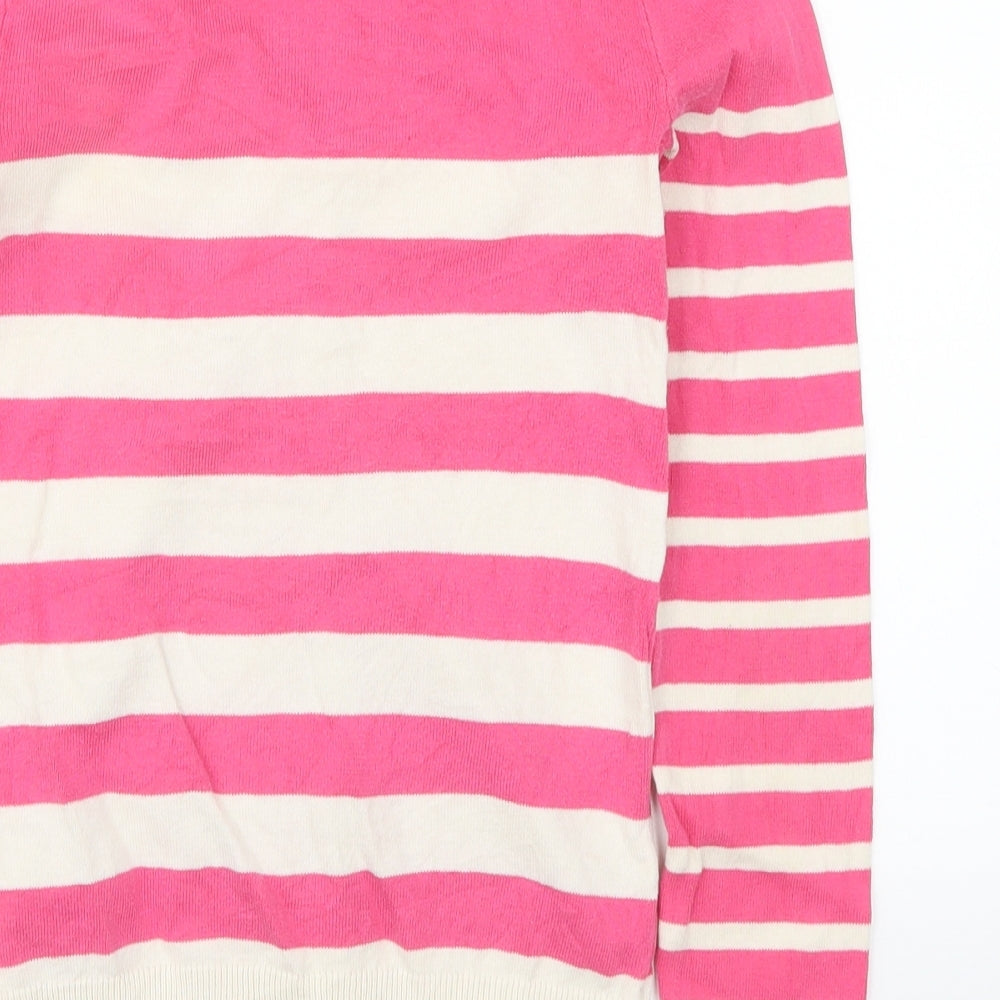 Womens UK Size 4 H&M Pink Cardigan Jumper