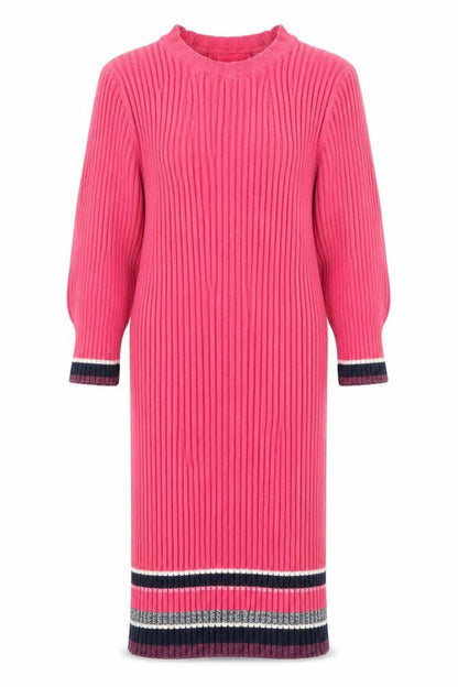 Next Womens Pink Striped  Pullover Jumper Size 10