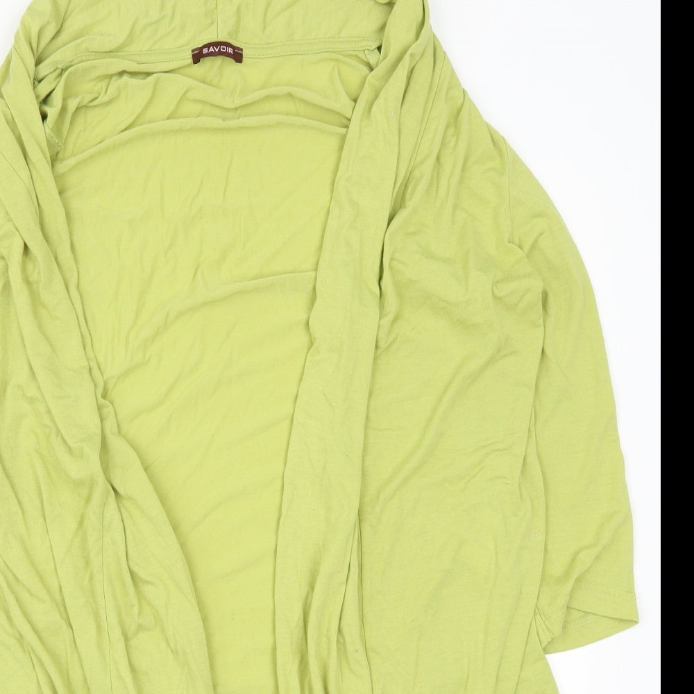 Womens UK Size 16 Savoir Green Cardigan Jumper