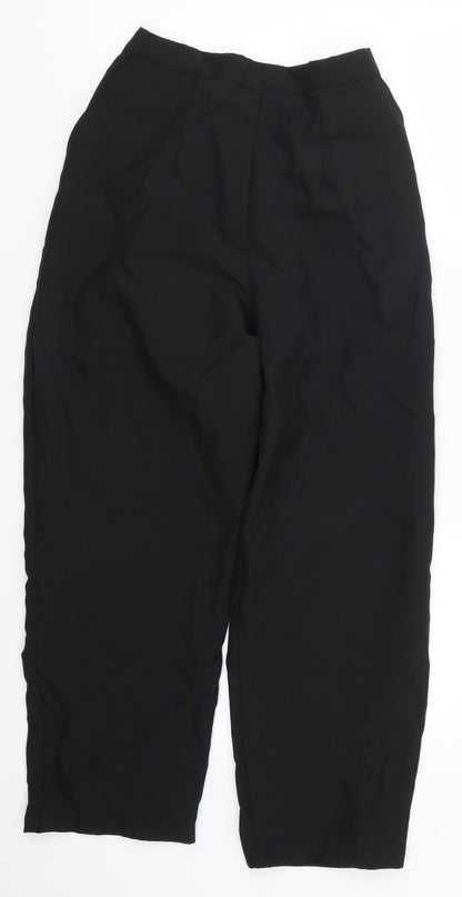 Womens UK Size 24 in Preworn Regular Fit Cropped Black Trousers