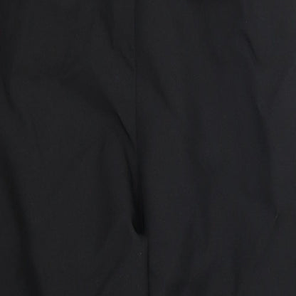 Womens UK Size 24 in Preworn Regular Fit Cropped Black Trousers