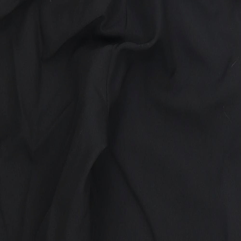 Womens UK Size 24 in Preworn Regular Fit Cropped Black Trousers