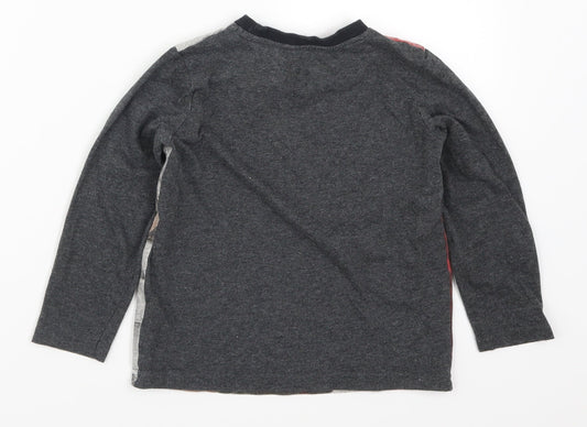 F&F Boys Grey Solid   Pyjama Top Size 5-6 Years  - Thor Ragnarok