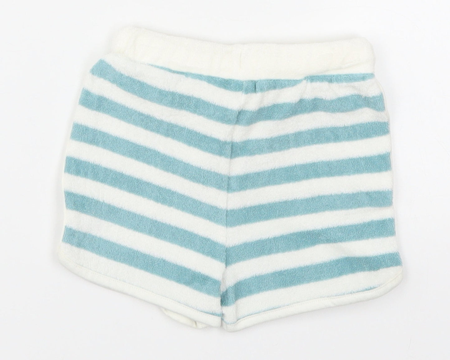 Marks and Spencer Baby Blue Striped  Cropped Trousers Size 3-6 Months