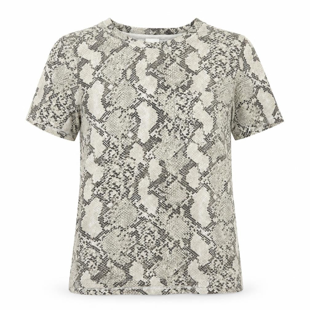 Womens UK Size S H&M Beige Basic T-Shirt