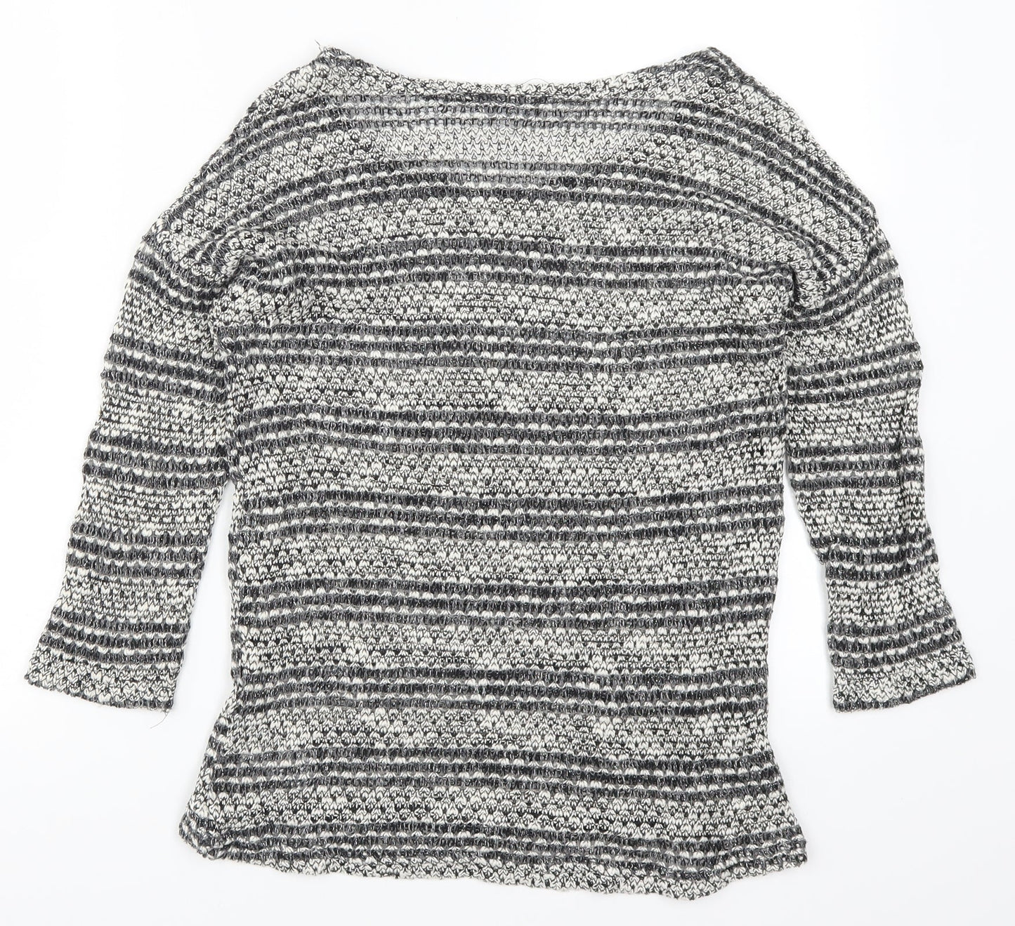 Dorothy Perkins Womens Grey Striped  Pullover Jumper Size 16