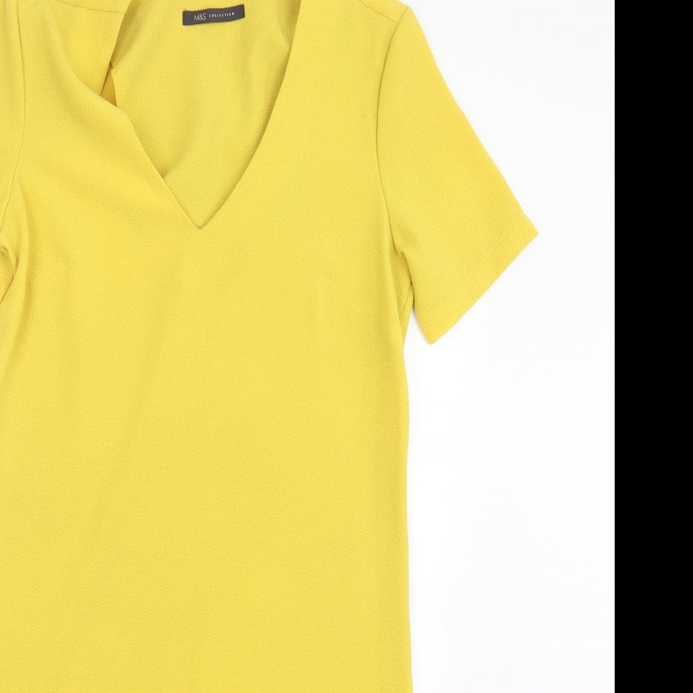 Marks and Spencer Womens Yellow   Mini  Size 8