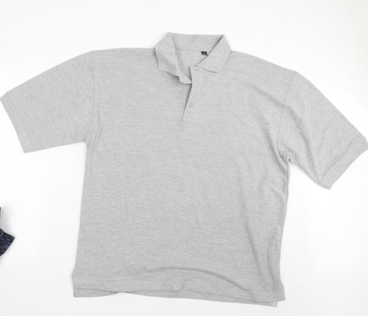 Wrap Mens Grey    Polo Size 2XL