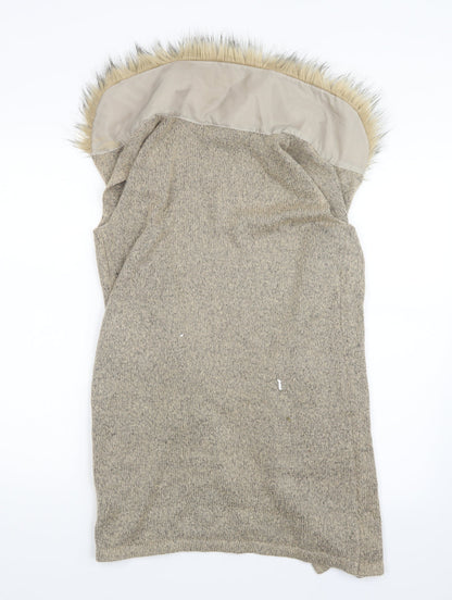 Primark Girls Beige  Knit Cardigan Jumper Size 12-13 Years