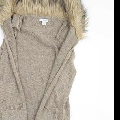 Primark Girls Beige  Knit Cardigan Jumper Size 12-13 Years