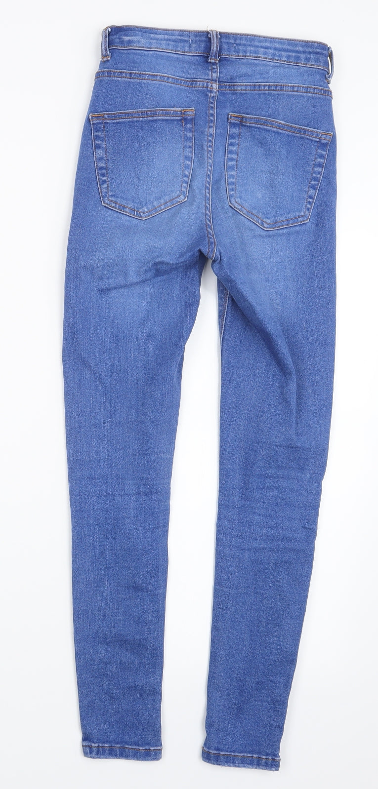 Denim Co. Womens Blue  Denim Straight Jeans Size 6 L26 in