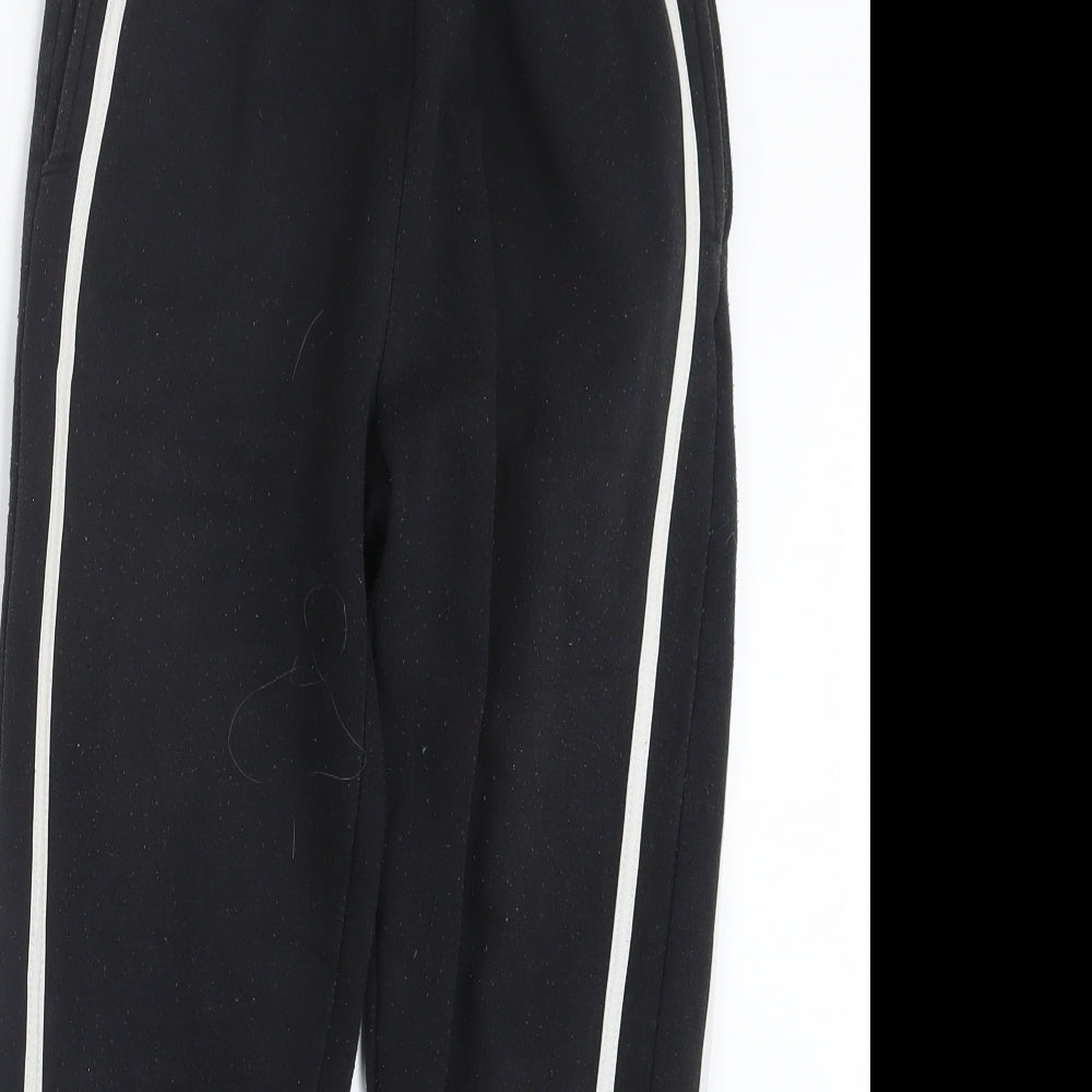 Womens UK Size 8 Boohoo Regular Fit Jogger Black Trousers