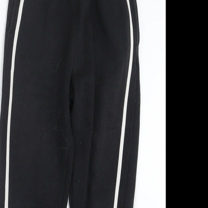 Womens UK Size 8 Boohoo Regular Fit Jogger Black Trousers