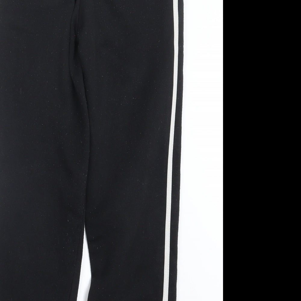 Womens UK Size 8 Boohoo Regular Fit Jogger Black Trousers