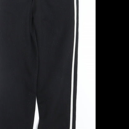 Womens UK Size 8 Boohoo Regular Fit Jogger Black Trousers