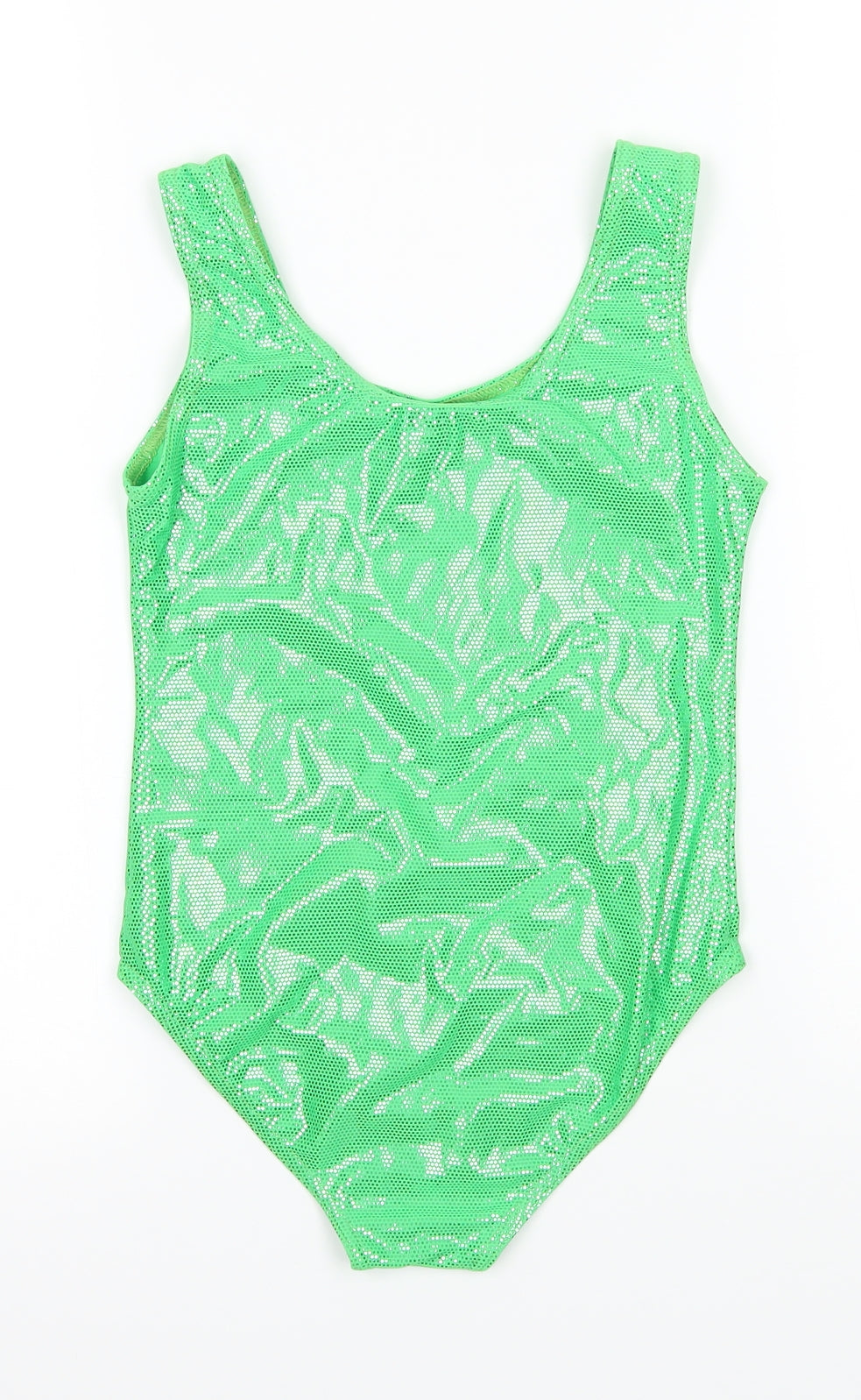1st Position Girls Green   Leotard One-Piece Size L