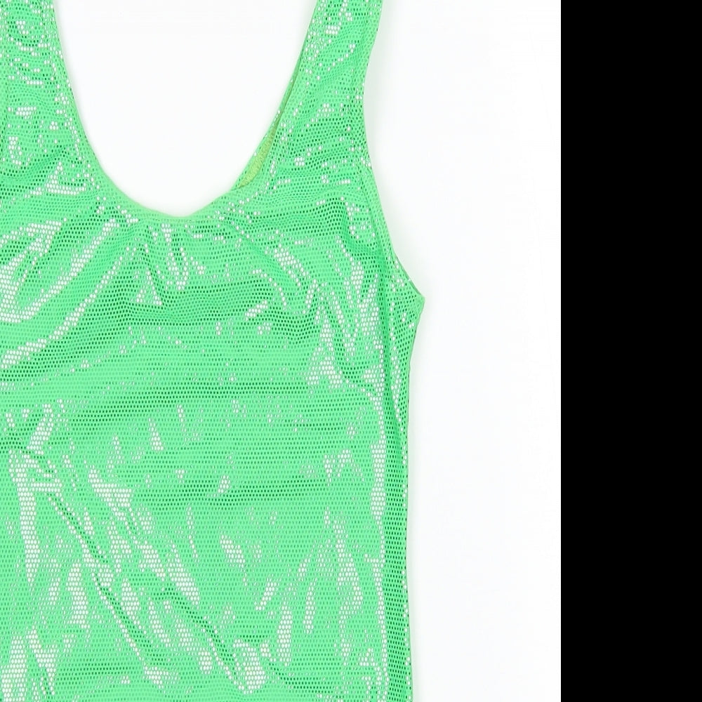 1st Position Girls Green   Leotard One-Piece Size L