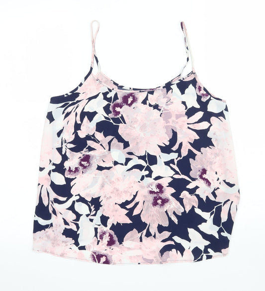 Womens UK Size 10 Matalan Pink Basic Tank