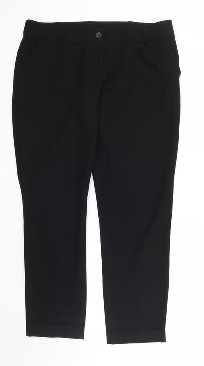 New Look Womens Black   Trousers  Size 14 L28 in