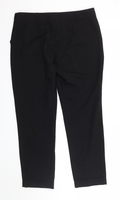 New Look Womens Black   Trousers  Size 14 L28 in