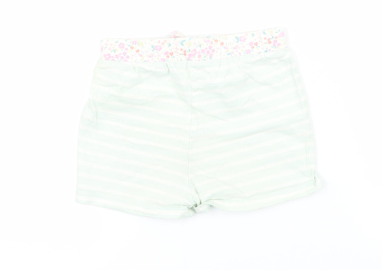 Matalan Girls Green Striped Jersey  Pyjama Pants Size 3-4 Years