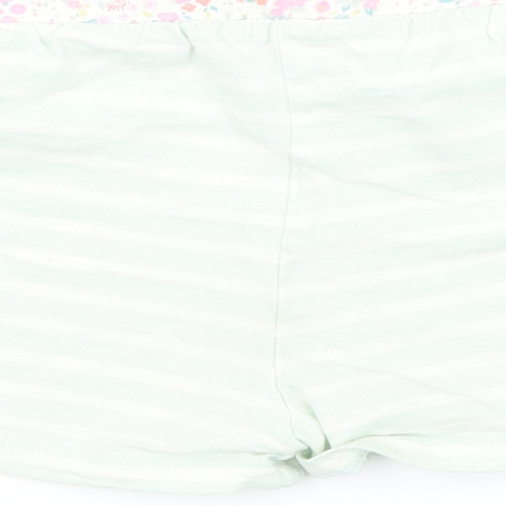 Matalan Girls Green Striped Jersey  Pyjama Pants Size 3-4 Years