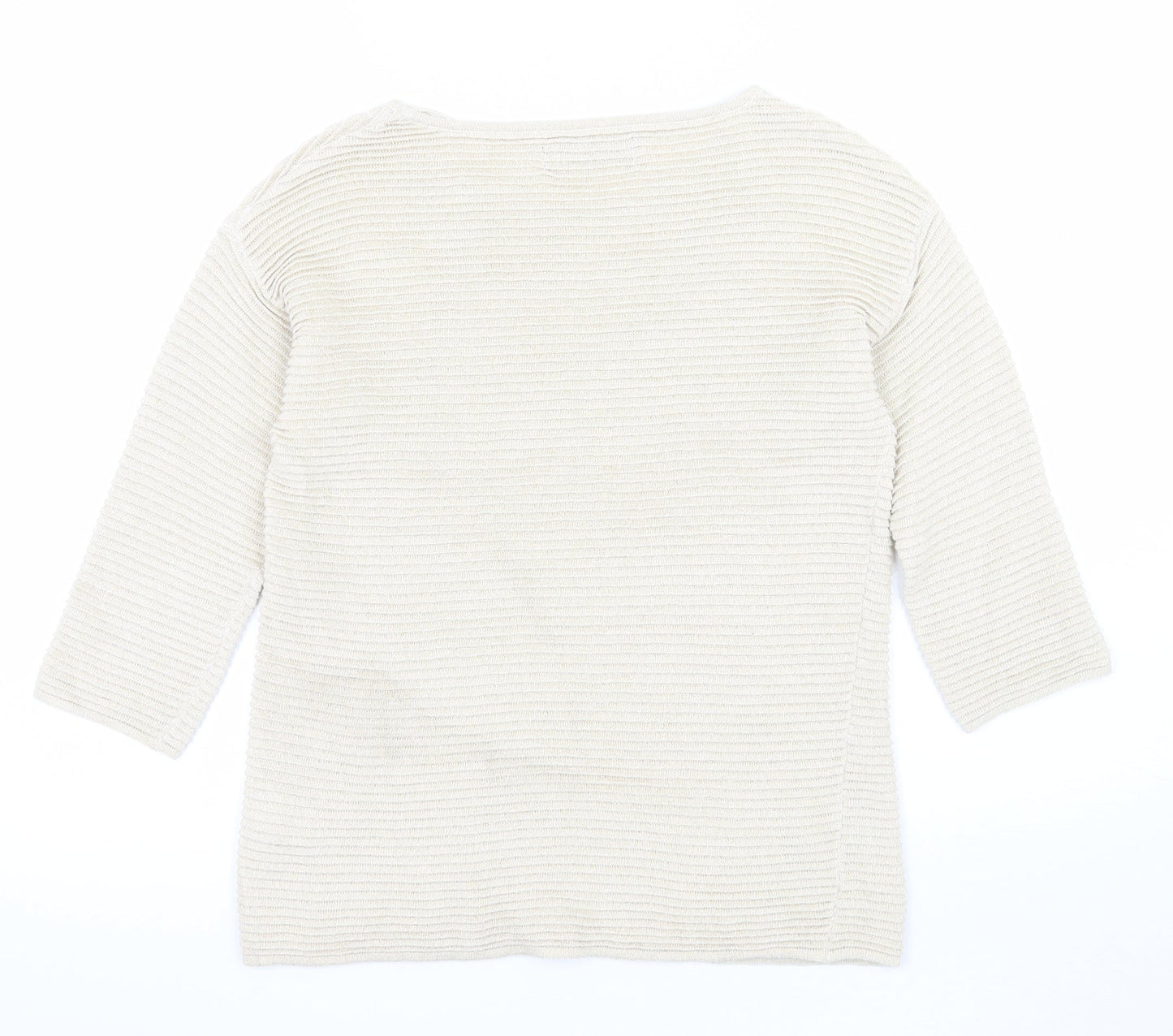 Womens UK Size S RESERVED Beige Pullover Jumper