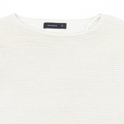 Womens UK Size S RESERVED Beige Pullover Jumper