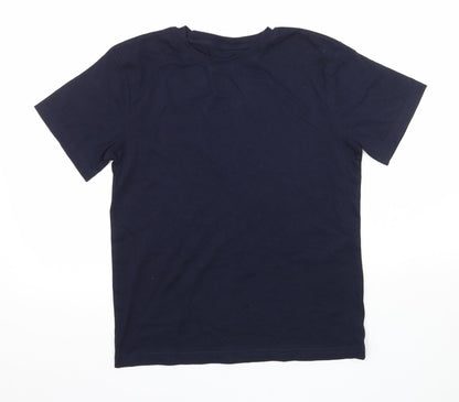 F&F Boys Blue  Jersey Basic T-Shirt Size 11-12 Years