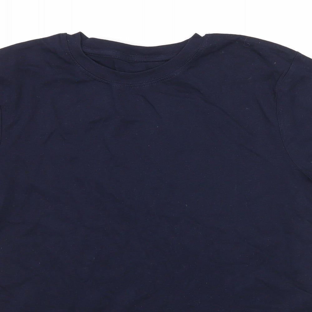 F&F Boys Blue  Jersey Basic T-Shirt Size 11-12 Years