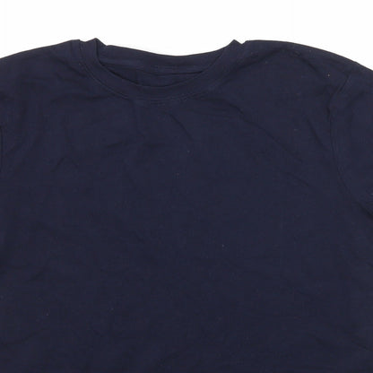 F&F Boys Blue  Jersey Basic T-Shirt Size 11-12 Years