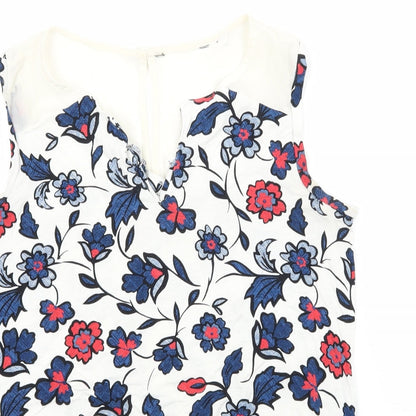 NEXT Womens Multicoloured Floral Jersey Basic T-Shirt Size 10