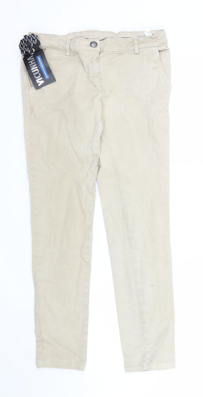 Womens UK Size  Vicunha Regular Fit Skinny Beige Jeans