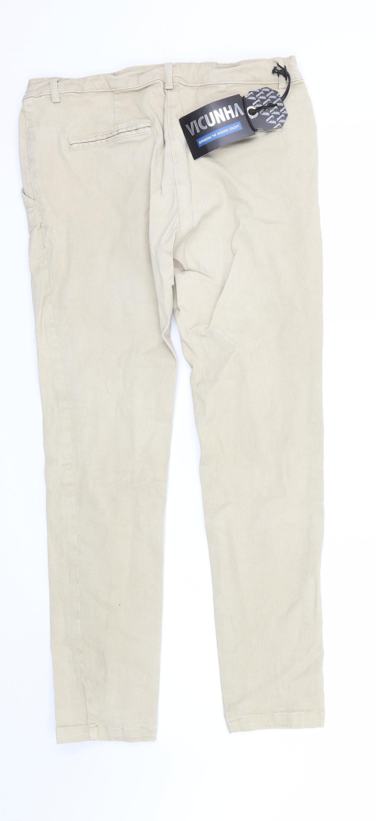 Womens UK Size  Vicunha Regular Fit Skinny Beige Jeans