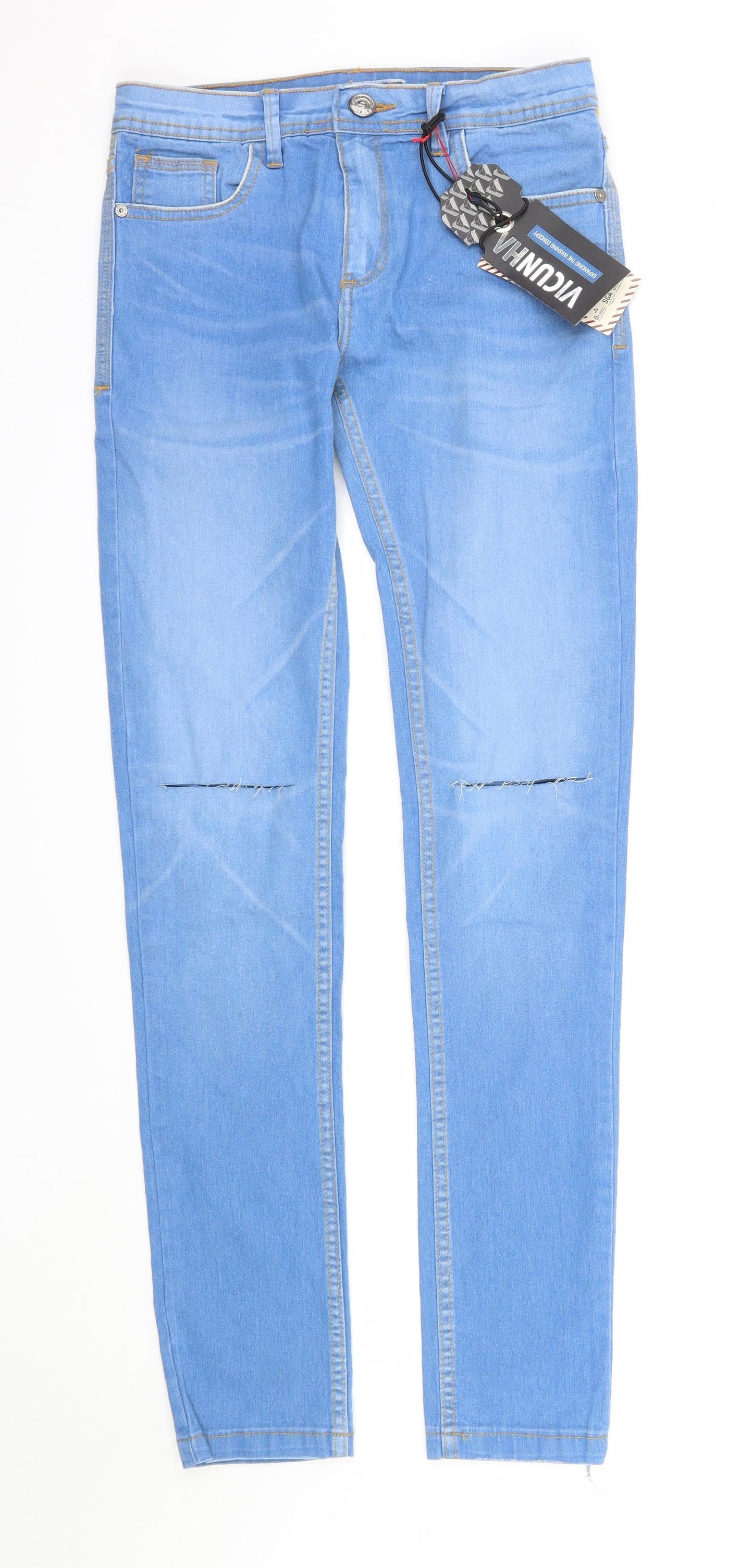 Womens UK Size  Vicunha Regular Fit Skinny Blue Jeans