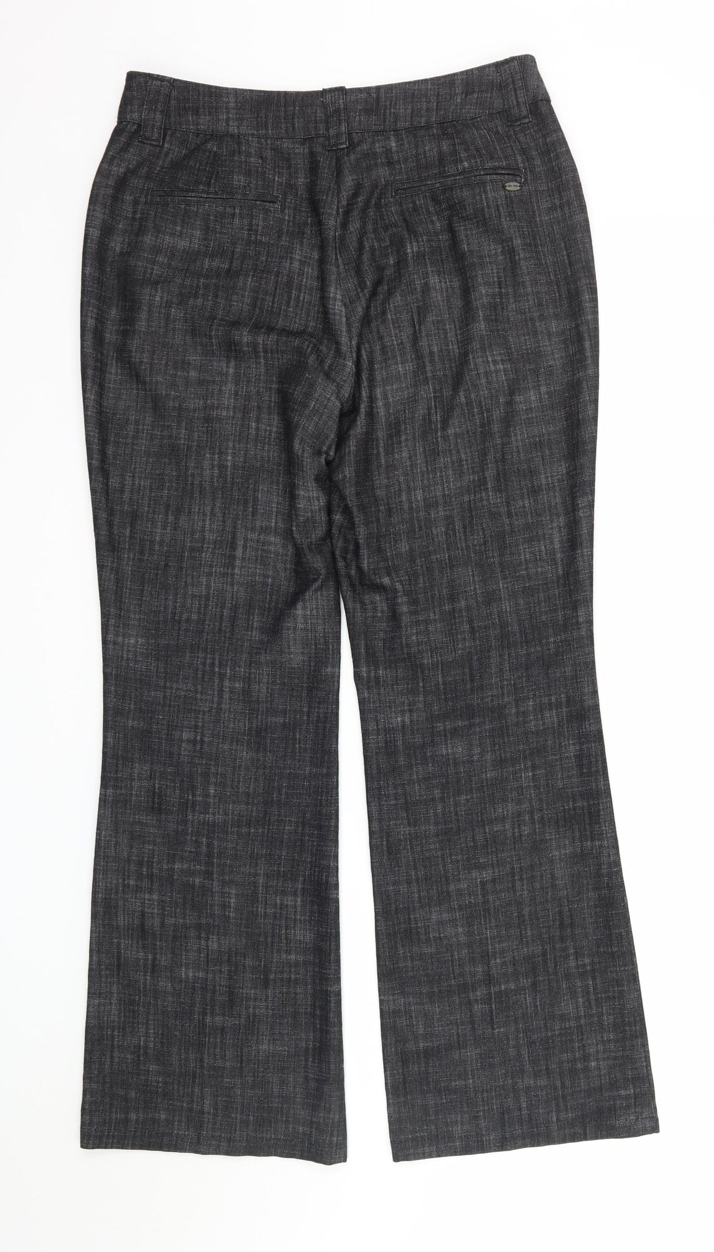 Womens UK Size 10 Per Una Regular Fit  Black Trousers