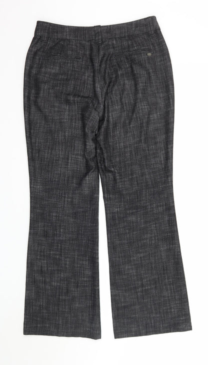 Womens UK Size 10 Per Una Regular Fit  Black Trousers