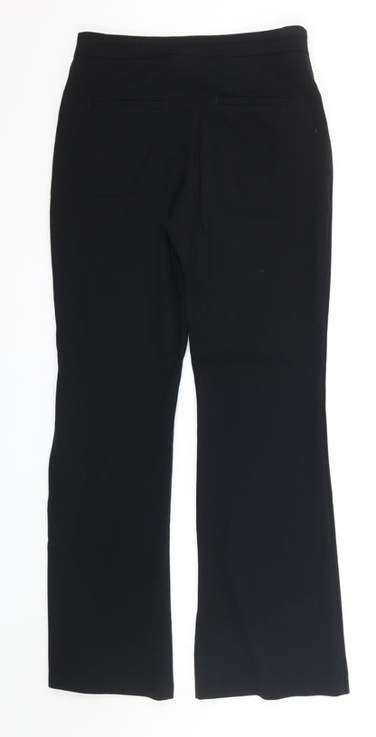 M&S Womens Black   Trousers  Size 8 L30 in