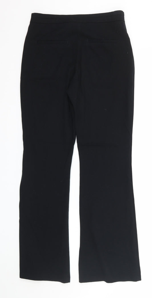 M&S Womens Black   Trousers  Size 8 L30 in