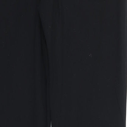 M&S Womens Black   Trousers  Size 8 L30 in