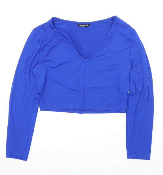 SheIn Womens Blue  Jersey Basic T-Shirt Size XL